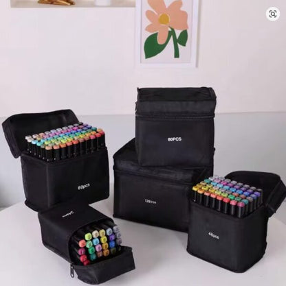 Marcadores Colores Artistas x80 Double Tip Base Alcohol