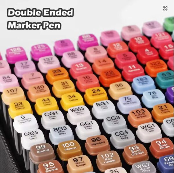 Marcadores Colores Artistas x80 Double Tip Base Alcohol