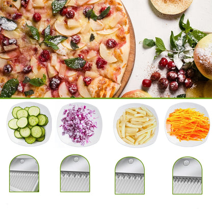Corta verduras corte 4 tipos
